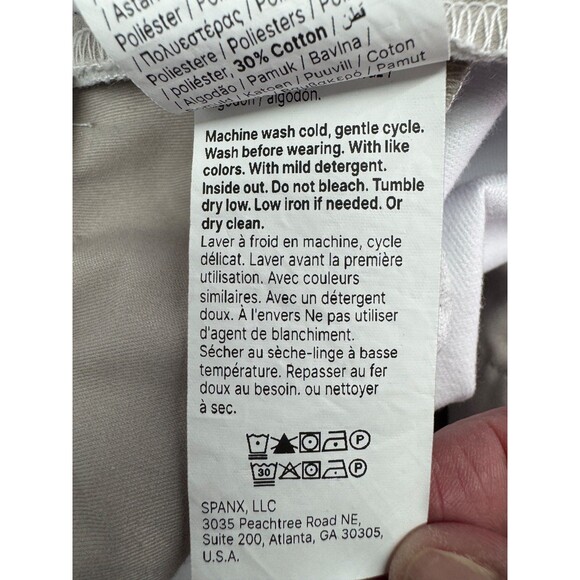 Spanx Supersmooth Stretch Twill Slim Pant Women's Size S White - Picture 9 of 9